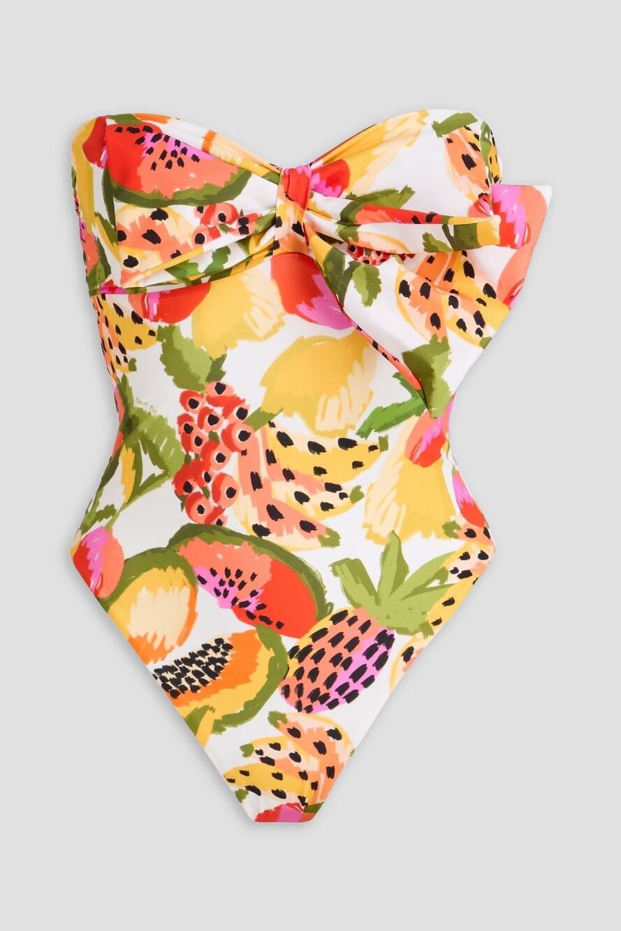 Farm Rio Fruits Paradise Tropical Floral  One Piece Swimsuit XS NWOT
